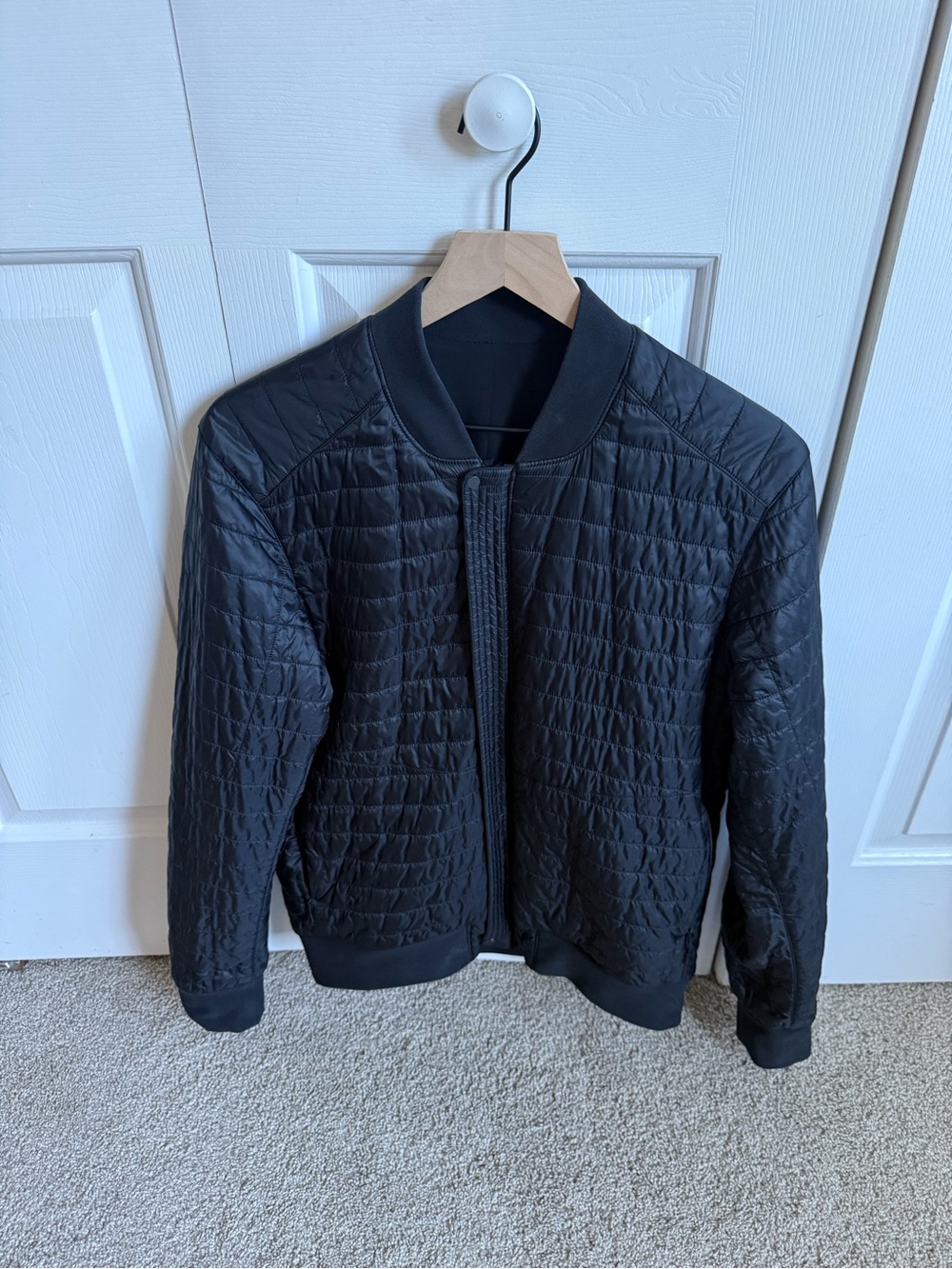 Men's Black Lululemon Reversible Bomber Jacket (size medium)